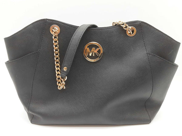 Michael Kors Black Saffiano Chain Shoulder Bag Do0225wrde