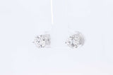 Approx. 2ctw Lab Grown Diamond Stud Earrings 14k White Gold 1 Grams Eb0924pocsa