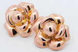 18k Gold Flower Stud Earrings 2.8 Grams Eb0826oorsa