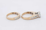 2.16cttw Diamond 14k Yellow Gold Wedding Set 10.2 Grams Size 7 Eb0526cxzsa