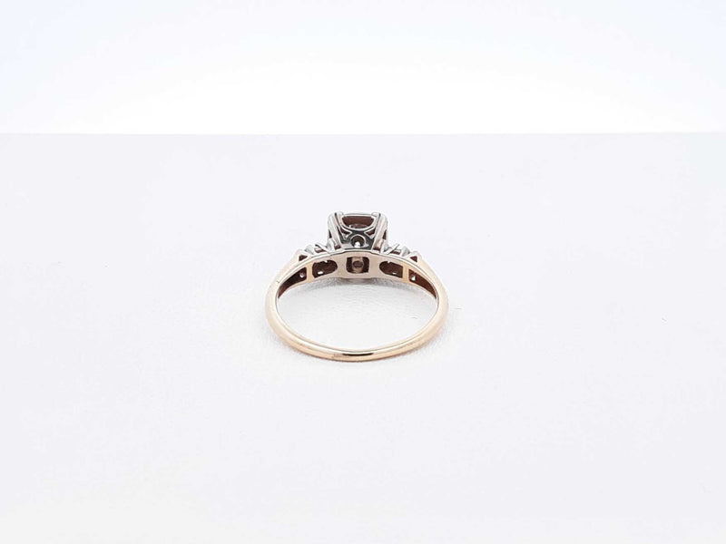 0.57 Cttw Diamond & 14k Yellow Gold Ring Size 5.5 2.3 Grams Fw0222orxdu