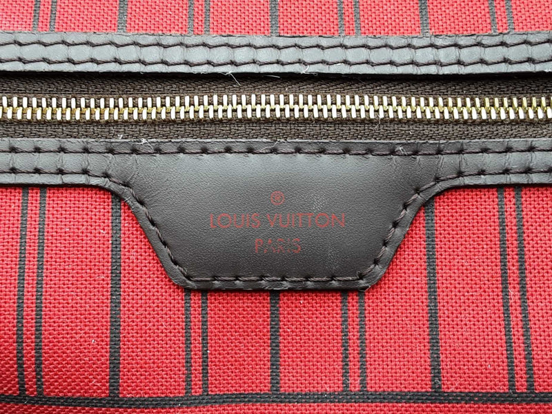 Louis Vuitton Neverfull Mm Tote Bag In Damier Ebene Coated Canvas Fw1025wxzdu