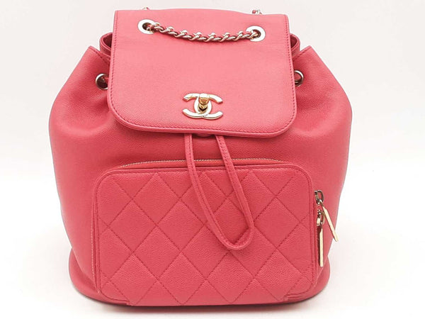 Chanel Business Affinity Backpack Fuchsia Aa1025crzsa