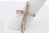 0.33cttw Diamond Cross Pendant In 10k Yellow Gold 2.5 Grams Eb0726lxzsa