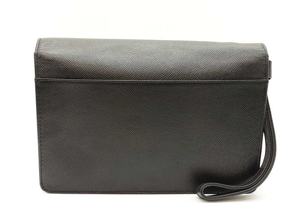 Louis Vuitton Taiga Selenga Black Clutch Bag Sd0925orzde