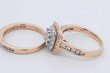 1.68cttw Diamond Wedding Set In 14k Yellow Gold 7.1 Grams Size 6 Eb0326ixzdu