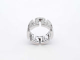 4.32 Cttw Diamond & Platinum Greek Key Eternity Band 14.6 Grams Size 5 Fw0625rzxdu