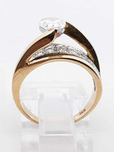 1.0 Cttw Diamond & 14k Yellow Gold Ring 4.5 Grams Size 4.25 Fw1224rxzdu