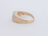 0.22 Cttw Diamond 14k Yellow Gold 6.7 Grams Ring Size 12 Aa0726czxsa