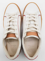 Tory Burch 75877 White Red Leather Gum Sole Court Shoes Size Us 7 Do0126pxde
