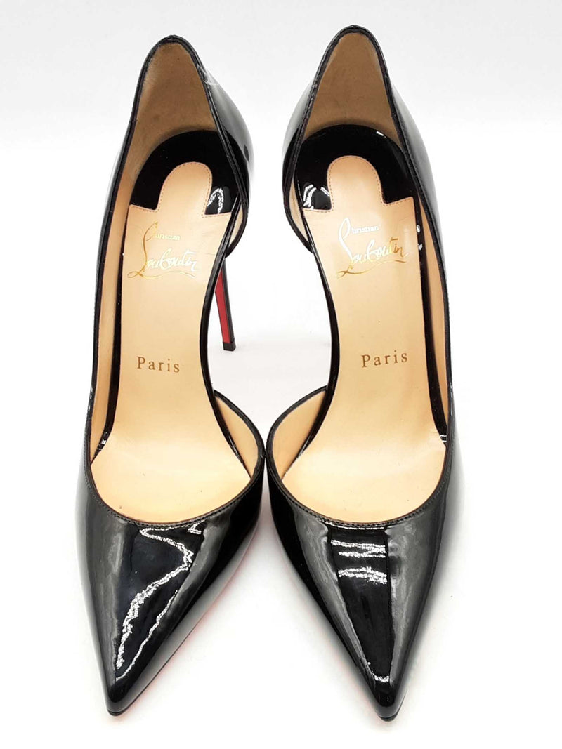 Louboutin black patent best sale