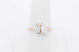 1.62cttw Lab Grown Pear Shaped Diamond Ring 14k Yellow Gold 2.7g Sz 7 Eb826crxsa