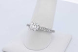 1.34cttw Diamond Ring In 18k White Gold 3.6 Grams Size 8.5 Eb1225lrxzde