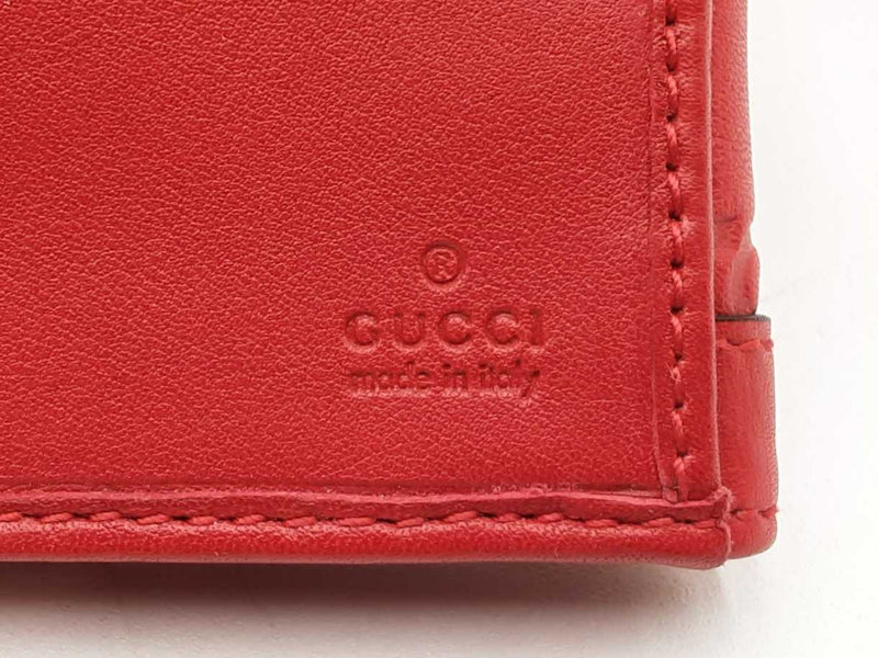 Gucci Gg Guccissima Red Leather Continental Long Wallet Fw0625orzdu
