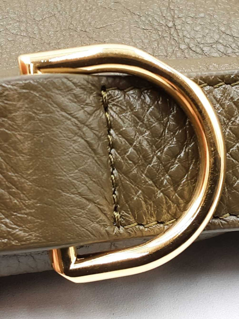 Givenchy Voyou Shoulder Bag In Dark Khaki Tumbled Leather Fw0925pzxdu