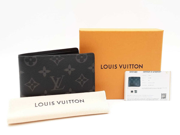 Louis Vuitton Multiple Wallet In Monogram Eclipse Coated Canvas Fw0925oozdu