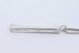 Tiffany & Co. 1837 Sterling Silver Bar Pendant Necklace 12.2g 18.5 In Eb0726rxde