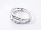 0.62 Cttw Diamond & 10k White Gold Enhancer Ring 3.8 Grams Size 8.5 Fw0426wzxdu