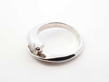 0.45 Cttw Diamond Bypass Ring In 18k White Gold 7 Grams Size 6.75 Fw0626errdu