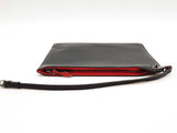 Christian Louboutin Black Grained Calf Leather Pouch Sd0526lorde