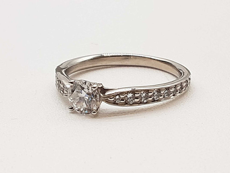 Tiffany & Co. Diamonds 0.95 Platinum 2.5g Ring Size 4 Do0425ixzde