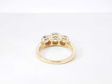 2.0 Cttw Diamond & 14k Yellow Gold Three-stone Engagement Ring 5.6 Grams Size 7.25 Fw0726wozxdu