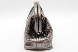 Balenciaga Editor Xs Metallic Silver Crocodile Embossed Clutch Eb0326prxde