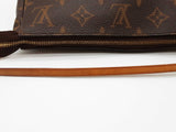 Louis Vuitton Pochette Brown Monogram Coated Canvas Clutch Do0425irrde