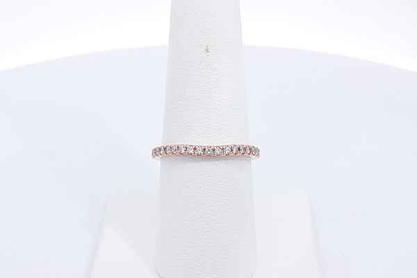 Approx. 0.36ctw Diamond Ring In 14k Rose Gold 2.1 Grams Size 7 Eb1224loxsa