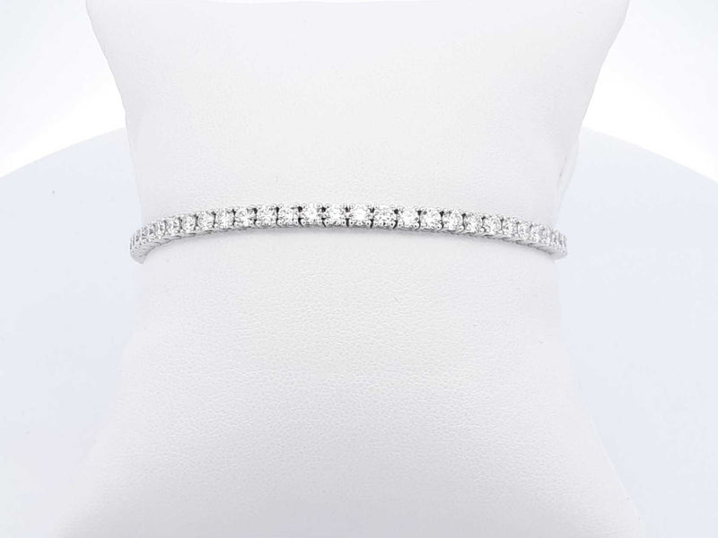 5.12 Cttw Lab-grown Diamond & 14k Gold Tennis Bracelet 9 Gram 7 In. Fw0225llrxdu