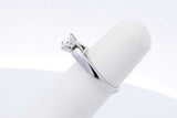 0.42ctw Princess Cut Diamond Ring 14k White Gold 3.4 Grams Size 4.5 Eb0925rerdu