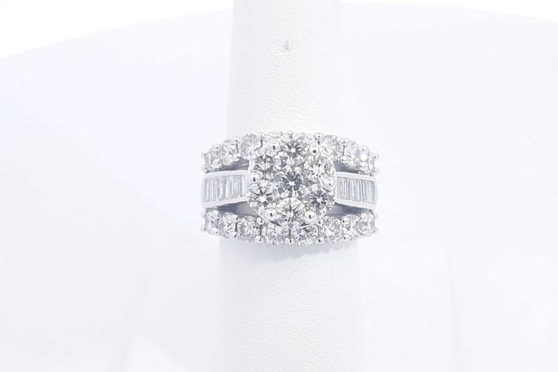 Approx. 5.4ctw Diamond Ring In 14k White Gold 12.9 Grams Size 7 Eb1224oxxzsa