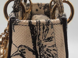 Christian Dior Lady Dior D-lite In Toile De Jouy Embroidered Canvas Fw0725lexzdu