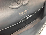 Chanel Medium Classic Double Flap Blue Quilted Leather Bag Do0825ixzxde