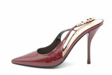 Gucci Signoria Burgundy Patent Leather Slingback Pumps Size 40 Eb0926oxzsa