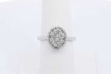 0.64cttw Diamond Ring In 14k White Gold 3.1 Grams Size 7 Eb0226lrxdu