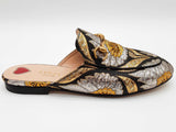 Gucci Princetown Horsebit Metallic Silver Gold Slip Ons Size Eu 37 Do0925oxzde