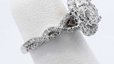 1.71ctw Diamond Wedding Set In 14k White Gold 7.3 Grams Size 4 Eb1125ixzdu