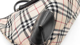 Burberry Blue Label Tote Bag In Nova Check Canvas & Brown Leather Fw0326orzdu