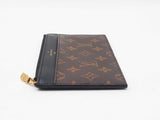 Louis Vuitton Slim Purse In Monogram Coated Canvas & Black Leather Fw04260crdu
