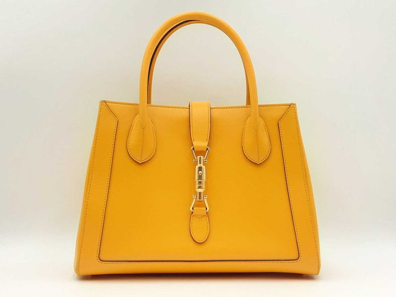 Gucci Jackie 1961 Shoulder Bag In Yellow Leather Fw0225czxdu