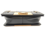 Chanel Boy Flap Gold Black Patchwork Embossed Leather Shoulder Bag Do0126ooxzde