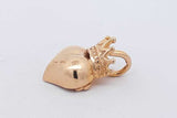 Queen Baby 18k Yellow Gold Crowned Heart Pendant 16.4 Grams Eb0826lowrsa