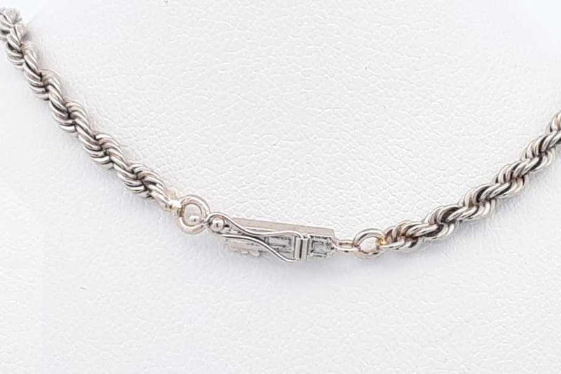 14k White Gold Rope Chain 11.7 Grams 19 Inch Eb1024ocrsa