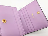Versace Dpdi058 Black Lilac Purple Leather Bifold Wallet Do0925lxzde