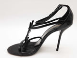 Saint Laurent Ysl Cassandra Black Patent Leather Heels Size Eu 36.5 Do0826lrxde