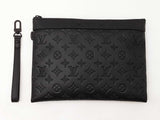 Louis Vuitton To-go Pochette In Monogram Shadow Black Leather Fw1125wzxdu