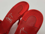 Christian Louboutin Nicol Is Back Red Satin Heels Size Eu 36.5 Do0525lxzde