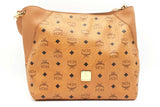 Mcm Klara Visetos Klara Hobo Cognac Shoulder Bag Sd1124lrzdu