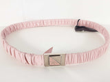 Prada Logo Ruched Nappa Leather Elastic Belt Size 85-34 Sd0326lzxde
